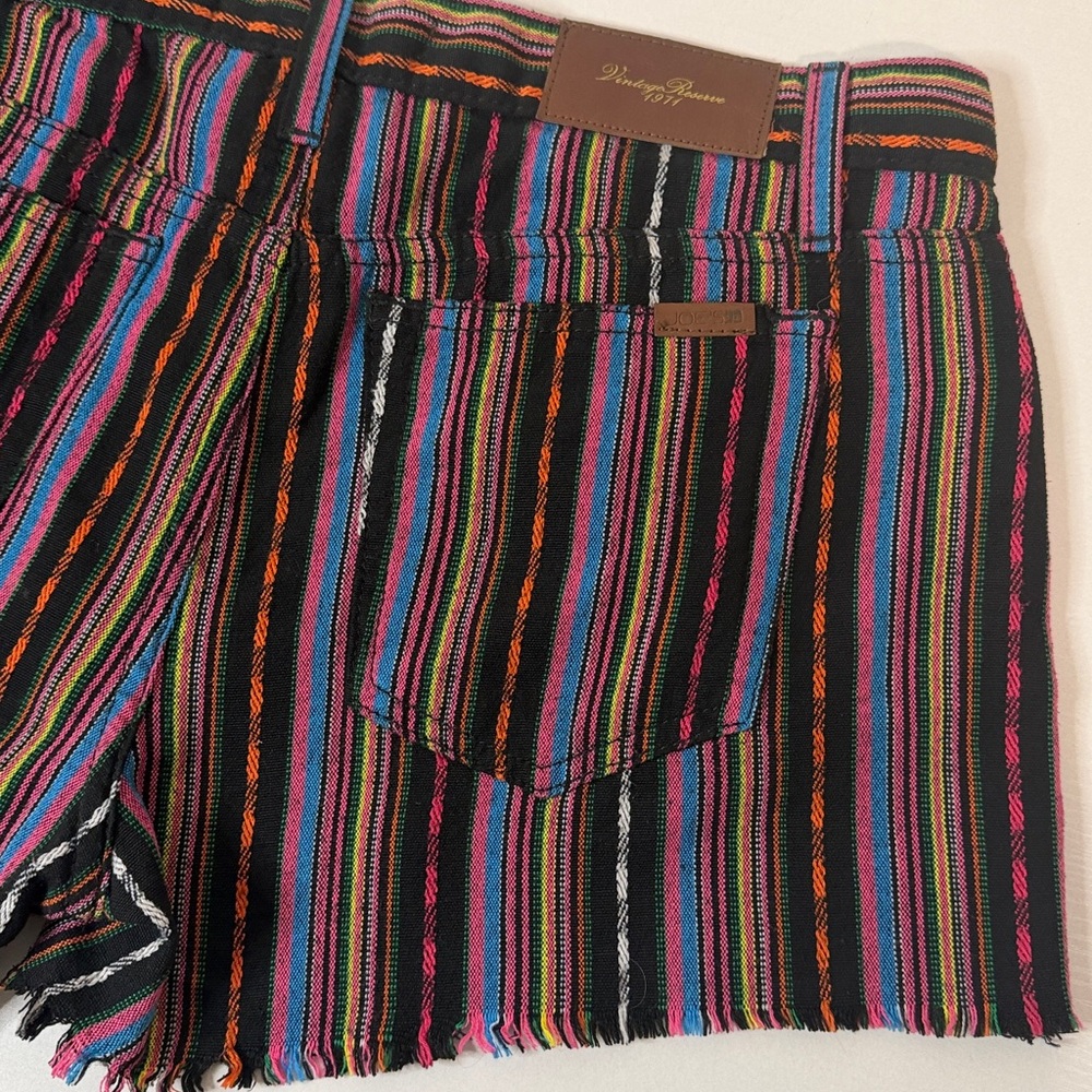 Joe’s Jeans Vintage Reserve 1971 Off Shore Stripe Shorts - Picture 7 of 13